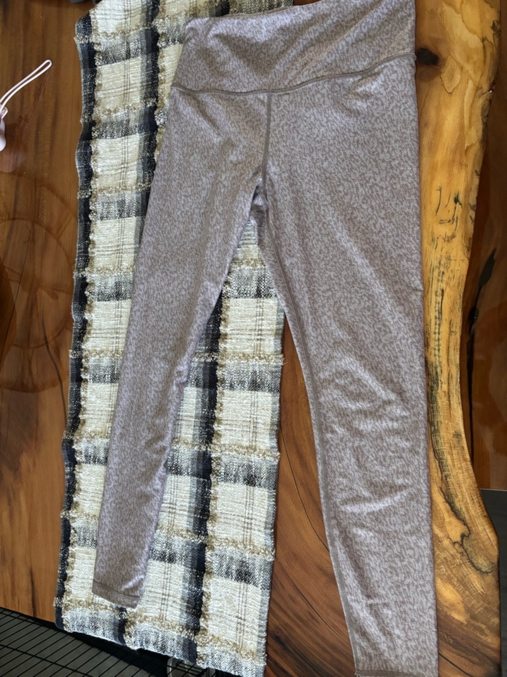 Athleta Heathered Taupe Leggings